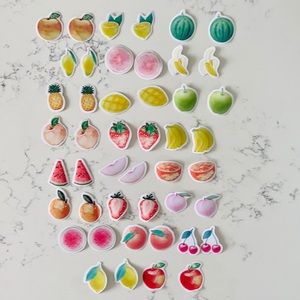 Mo Card 46 Fruit 🍌🍉🍍 Pattern Stickers